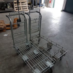 CARRELLO PIANETTA CON CESTO RIBALTABILE