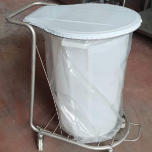 CARRELLO CON BIDONE