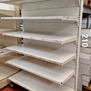 SCAFFALATURA MURALE/GONDOLA MODULO DA 133 H200/220 COLOR BIANCO - FORTEZZA P 30