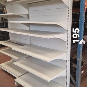 SCAFFALATURA USATA MURALE/GONDOLA MODULO DA 100 H 200/220 BIANCO -  CEFLA P25