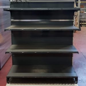 SCAFFALATURA USATA MURALE/GONDOLA MODULO DA 133 H 200/220 COLOR NERO FORTEZZA P30