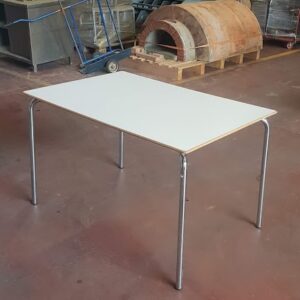 TAVOLO MENSA BIANCO 120X80