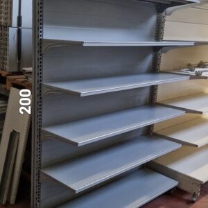 SCAFFALATURA USATA MURALE/GONDOLA MODULO DA 133 H 200 - ALSER P25 GRIGIO